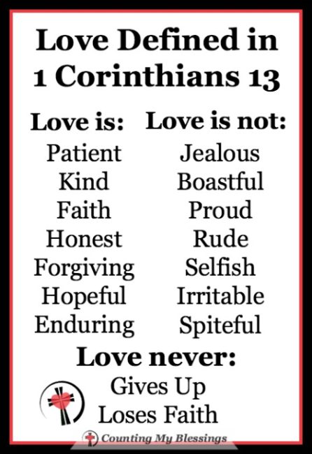 1 Corinthians 13 - Love Defined 1 Corinthians 13 - Love Defined