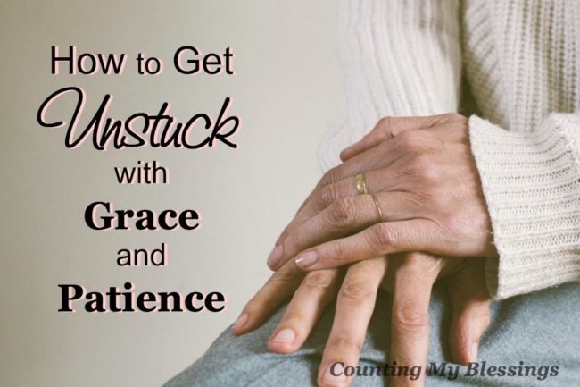 Sometimes getting unstuck is a slow process, one that takes grace and patience that turns to the truth with faith and hope. 