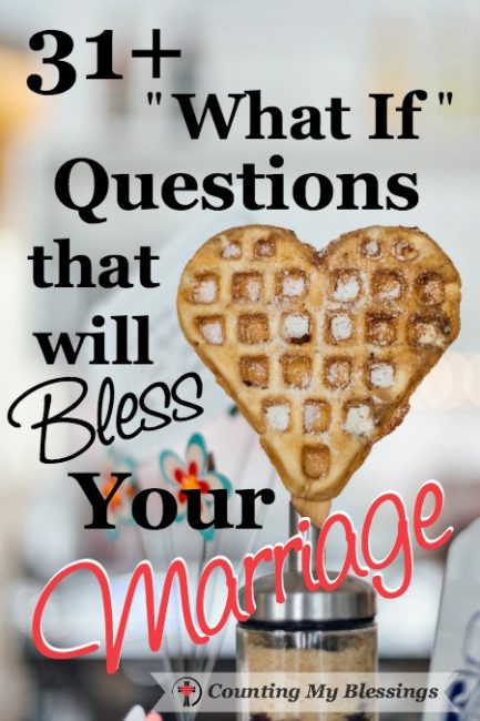Do you ever find yourself mentally grumbling? What if he hadn't? What if she didn't? Marriage is hard but these questions will help and bless your marriage.