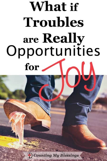 The Bible says our troubles are opportunities for joy. Really?! Troubles don't usually make me joyful. But maybe there's another way to look at it. 
