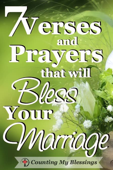 7 Verses And Prayers That Will Bless Your Marriage Adventure - Counting ...