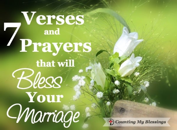 After 45 years of marriage - these marriage verses and prayers have blessed us. I pray that will bless your marriage adventure, too. After 45 years of marriage - these marriage verses and prayers have blessed us. I pray that will bless your marriage adventure, too.