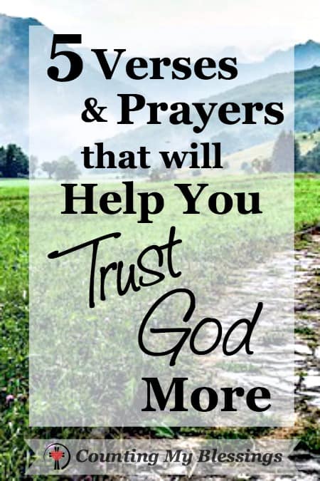 5 Verses and Prayers that will Help You Trust God More