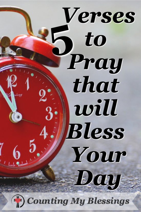 It's not easy to live one day at a time. There 5 prayers will bless your day and help you trust God's will for today! It's not easy to live one day at a time. There 5 prayers will bless your day and help you trust God's will for today!