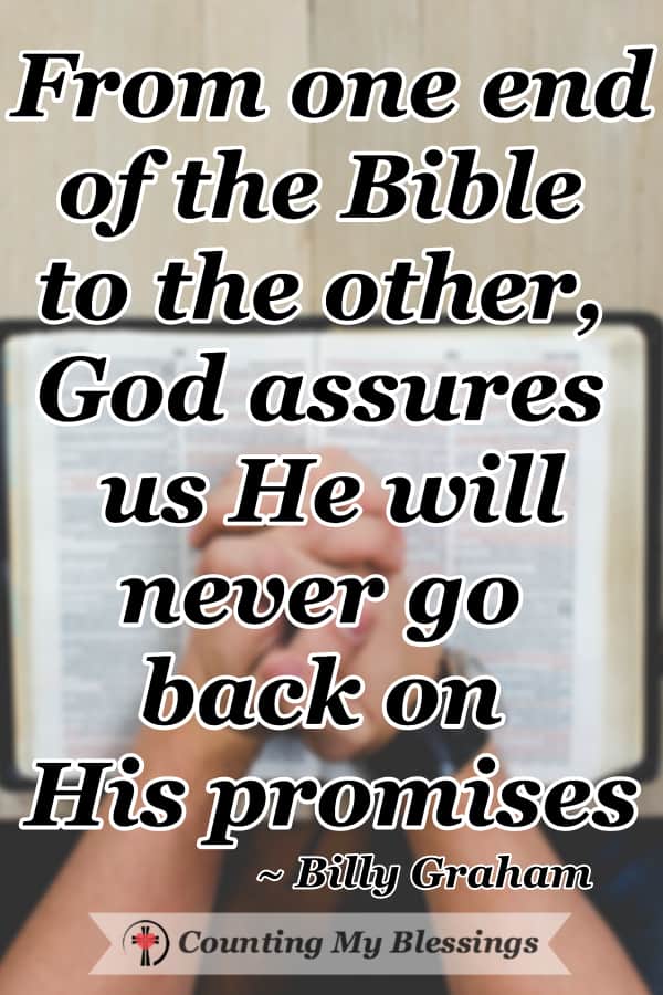 God promised to give us everything we need for whatever we're living through. So, when I don't have the words ... I pray the promises of God. #Prayer #Faith #PromisesofGod #Hope