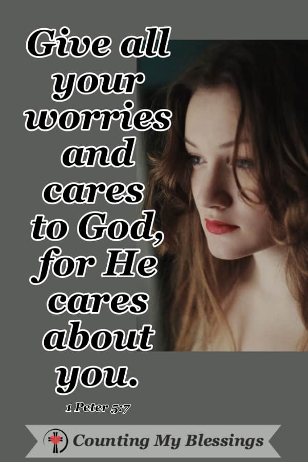 It's a blessing God has given us that we can take our worries and cares to Him in prayer and live free of anxiety ... He even gives us the words in Scripture. #Prayer #VersestoPray #DoNotFear #WWGGG #CountingMyBlessings #GodisLove #Hope