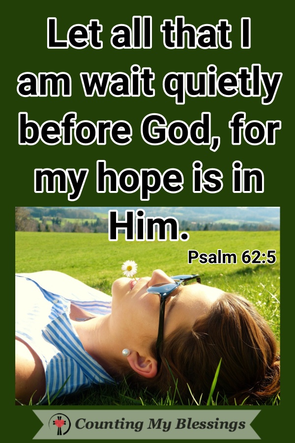 Sometimes when busyness gets in the way you and I need God's help to remember to just be still and listen for His quiet voice to fill us with His peace. #God'speace #BestillandKnow #TrustGod #Prayer #Hope #WWGGG #CountingMyBlessings