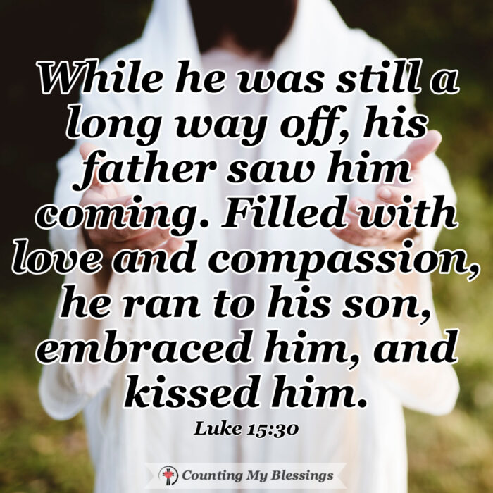 Jesus' love is made clear in three stories He told - stories of God's willingness to search for, wait for, and forgive anyone because He loves them. #BibleStudy #Parables #JesusLove #CountingMyBlessings #BlessingBloggers