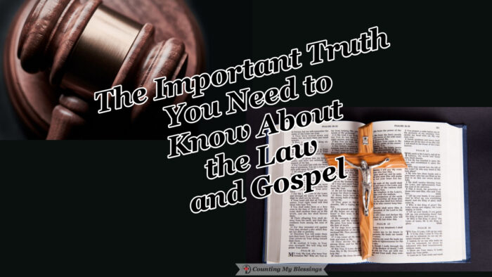 Although it's hard to hear the truth . . . we need both the Law and the Gospel. We need to know we are sinners to understand how much we need Jesus. #LawandGospel #Bible #Jesus #Blessings