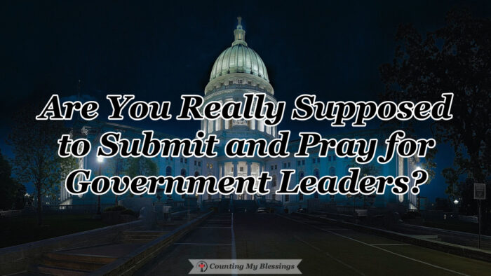 What does the Bible mean when it tells us to submit to government leaders or people in authority? Are we really supposed to simply follow the rules? #Submission #Government #TrustGod #Blessings