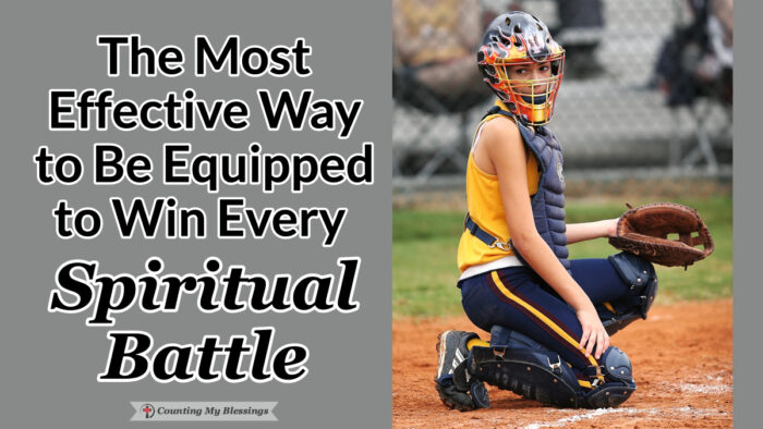Every day comes with its own spiritual battles but God's Word has promised a way we can be equipped to fight and with His help . . . win. #SpiritualWarfare #ArmorofGod #Blessings #Faith