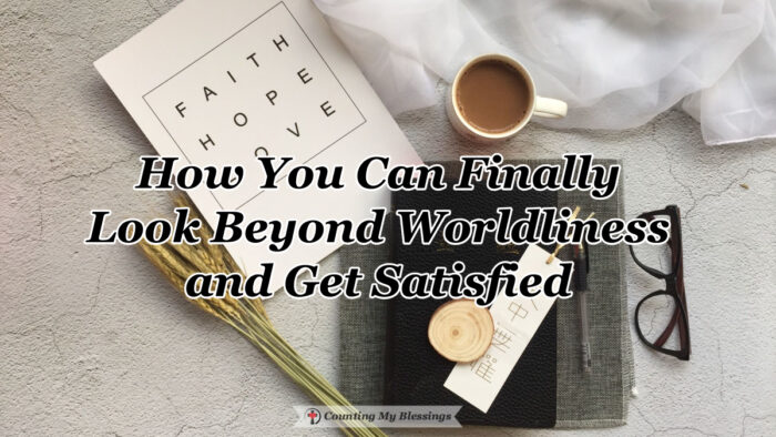 Everyone has been created with a place for longing . . . a place that needs to look beyond worldliness to faith in the only One who can truly satisfy them. #Faith #Satisfaction #Worldliness #Blessings