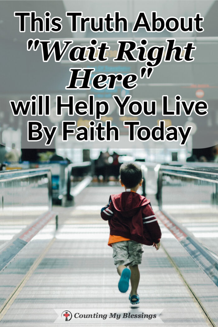 Anytime, you and I decide that we can do life on our own, we're really telling God, "Wait right here, I'll be right back." Why it's better to live by faith. #livebyfaith #trustGod #Faith #BibileStudy #Blessings