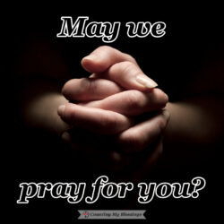 Blessing Counters Prayer Page