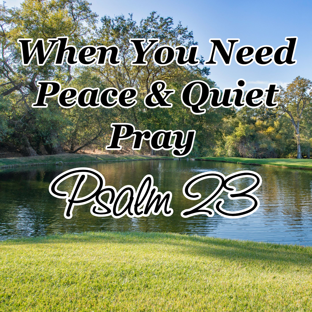 When You Need Peace & Quiet – Pray Psalm 23