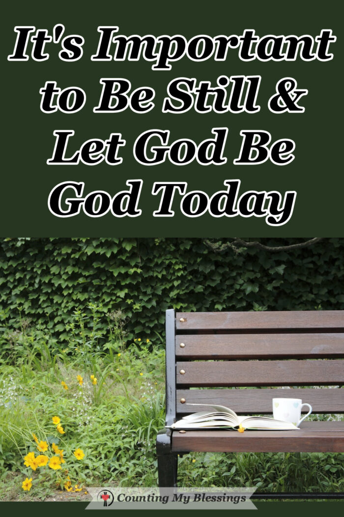 What does it mean to you to "be still" or "cease striving"? Those words reminded us that it's important to let God be God. It's okay to admit that we can't do it all and need help. God is strong. #faith #trustGod #Prayer #Blessings #WWGGG