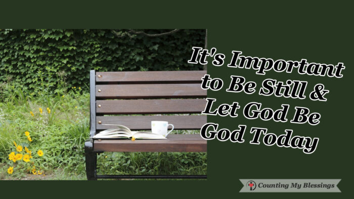 What does it mean to you to "be still" or "cease striving"? Those words reminded us that it's important to let God be God. It's okay to admit that we can't do it all and need help. God is strong. #faith #trustGod #Prayer #Blessings #WWGGG