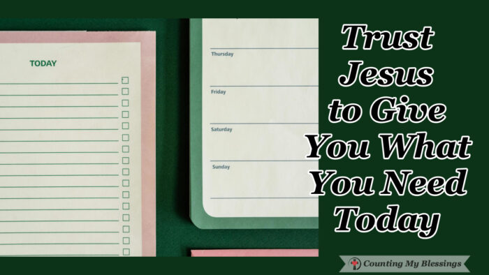 Do you trust Jesus to give you what you need? What exactly do you and I need? The truth is that more than anything this world has to offer we need Jesus. He is the One who make all things possible. #Jesus #Hope #Faith #Blessings #WWGGG