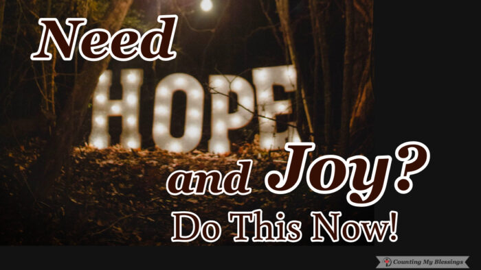 This time of year we want to live with hope and joy, but many are facing the holidays missing loved ones who are absent because of death, distance, or choice. It your heart needs help, do this...