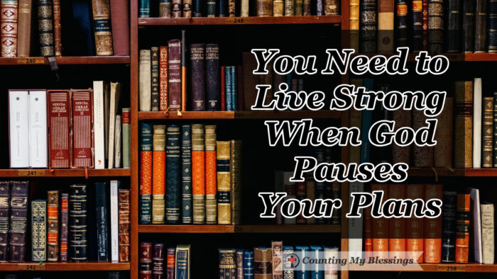 You've made a plan, and you're accomplishing your goals day after day. Everything is on schedule, but then, out of nowhere, God pauses your plans. What do you do? I'd like to tell you our story...