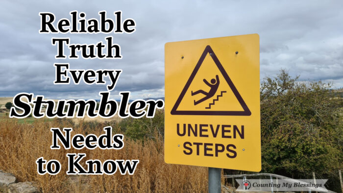 Every stumbler would love to get a do over because of things they regret. There is reliable truth that can make every day a new beginning. You can have an identity the puts stumbling in the past.