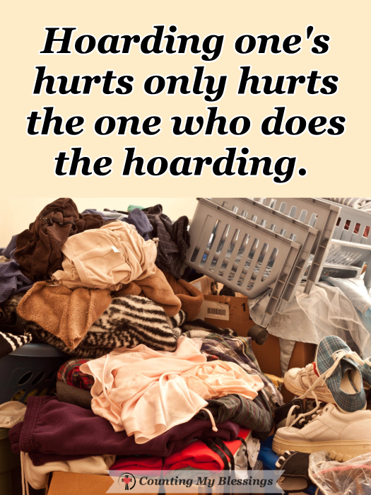 Are you part of the heart hoarders club? Someone whose heart is full of things like hurts, failures, frustrations, anxiety, bitterness, impatience, and shame. Things prevent a life of peace and joy!